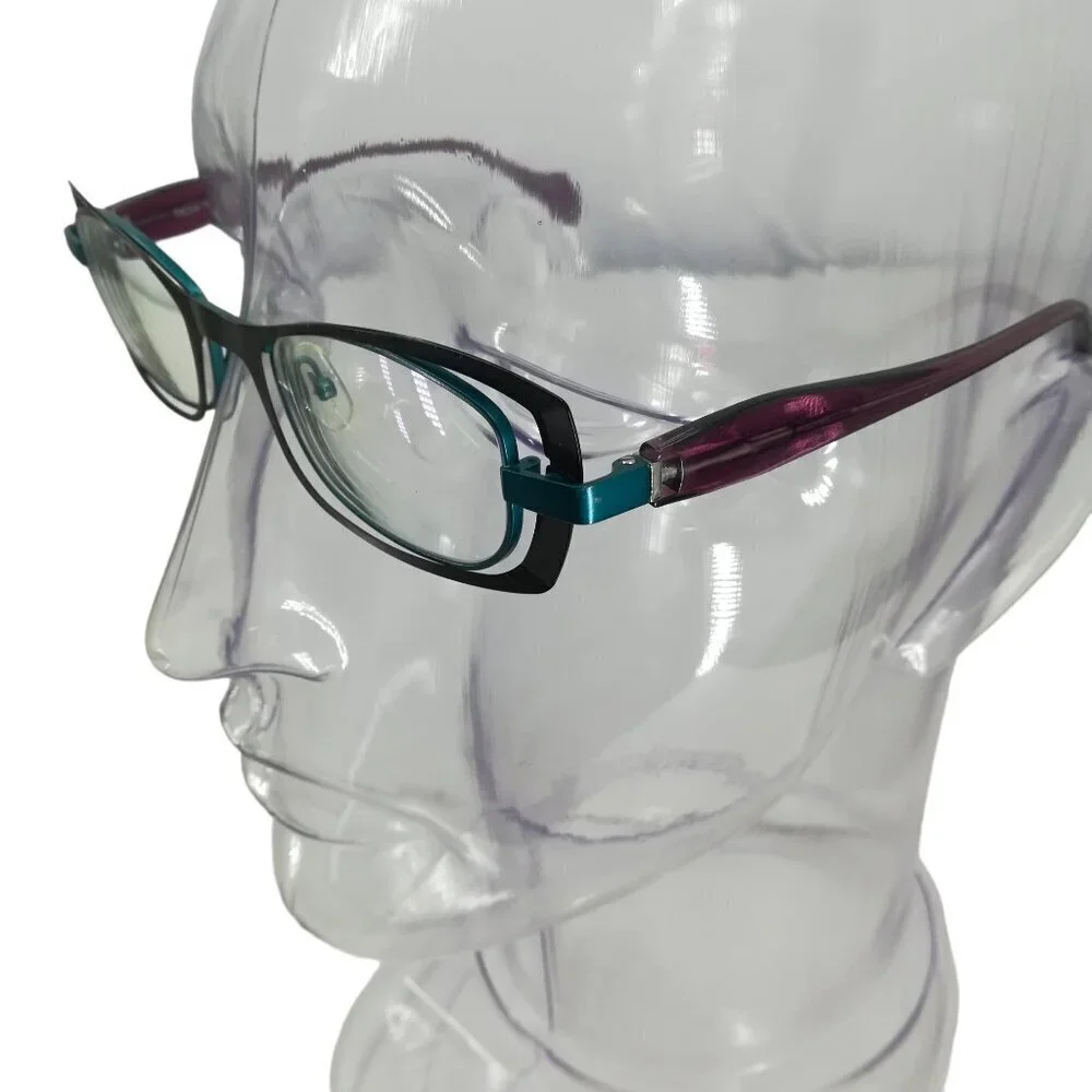 Face A Face Paris Maeva 9224 Glasses Frames Metal Purple Teal 48-18-135